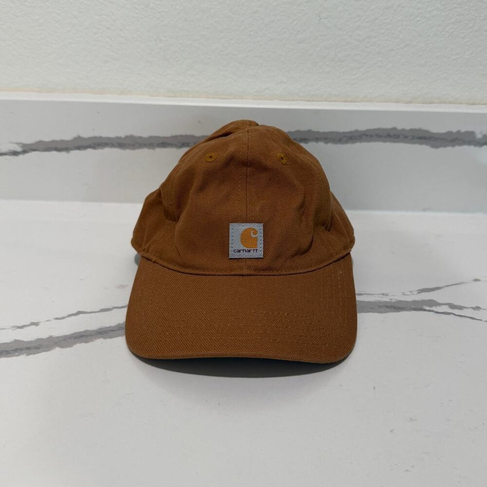 Baby Carhartt Odessa Cap Hat Brown Canvas Strapback Adjustable